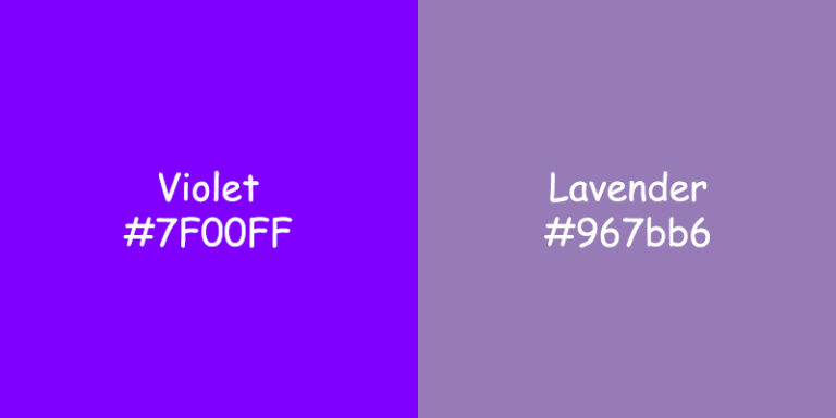 Violet vs Lavender: Unraveling the Differences in Color, Meaning, & Marketing