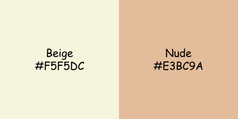Beige Vs Nude Color: Differences, Significance, and Applications