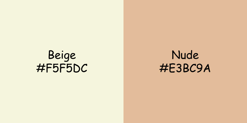 Beige Vs Nude Color Differences Significance And Applications
