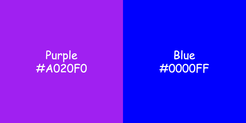 Purple vs Blue