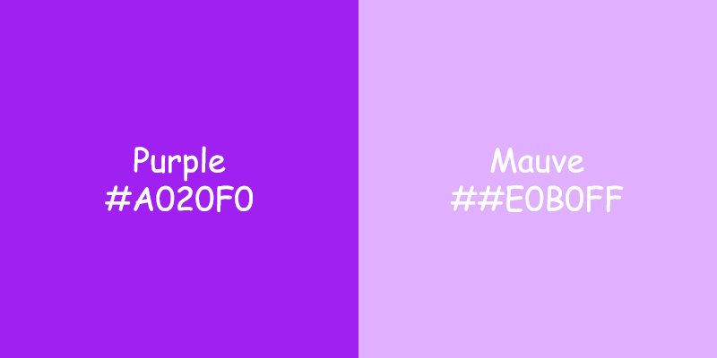 Mauve vs Purple