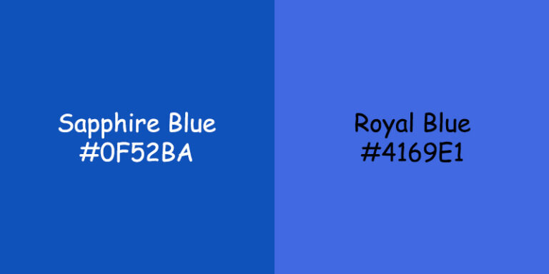 Sapphire Blue vs Royal Blue: Unveiling the Differences