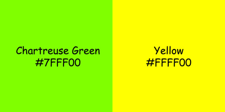 Chartreuse Green vs Yellow Color: Similarities, Differences, and Design Applications
