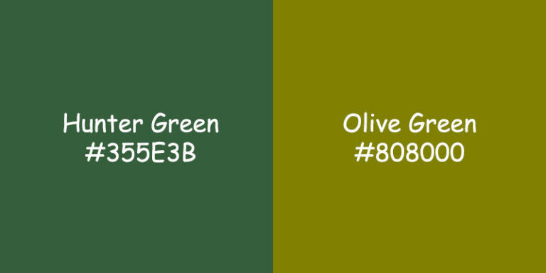 Hunter Green vs Olive Green: Choosing the Perfect Color Palette