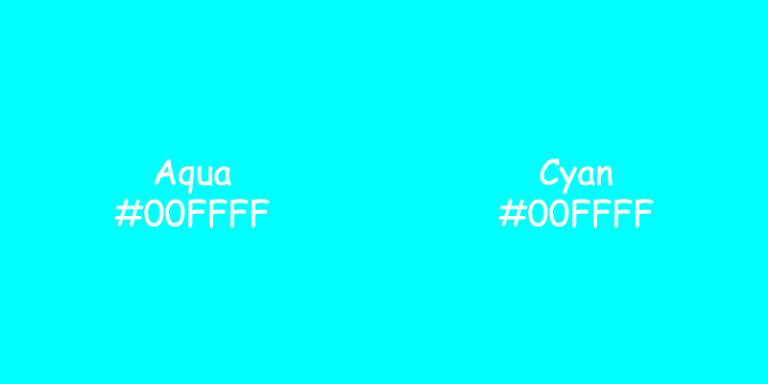 Aqua vs Cyan Color: Unraveling the Differences