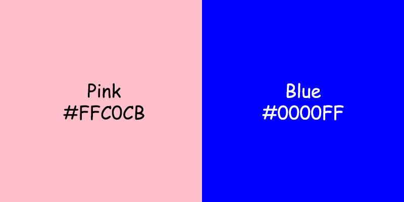 Pink vs Blue