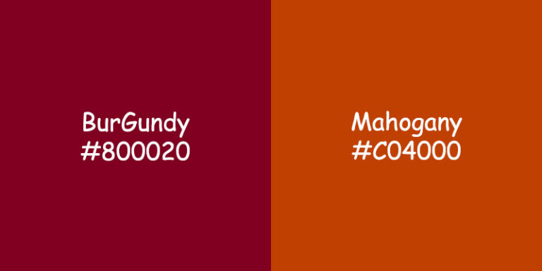 Burgundy vs Mahogany Color: Comparing Hues and Uses