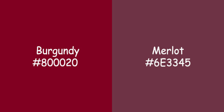 Merlot vs Burgundy Color: Characteristics & Uses