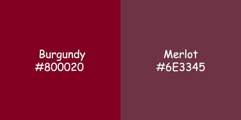 Merlot vs Burgundy Color