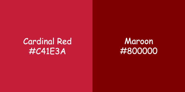 Cardinal Red vs Maroon: Exploring Colors and Meanings