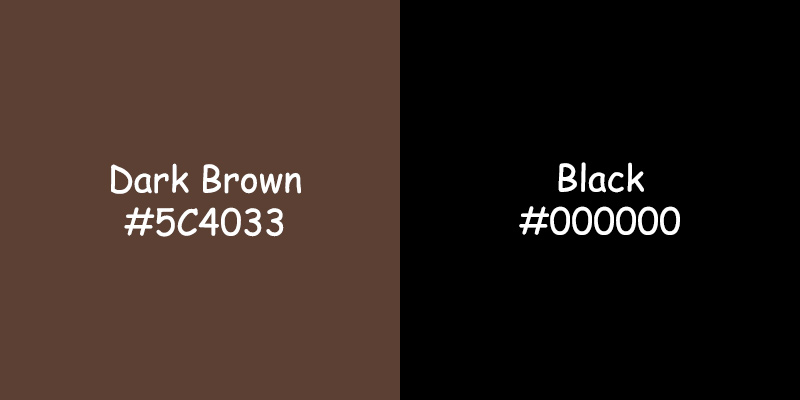 Dark Brown vs Black