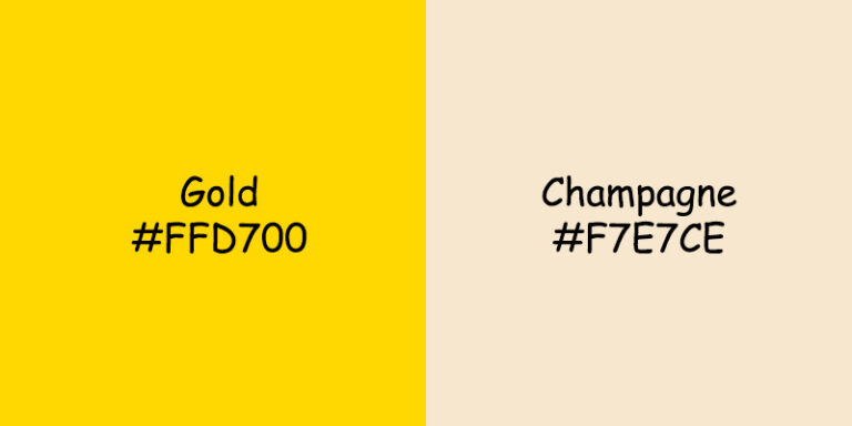 Gold vs Champagne Color: Comparing Tones & Symbolic Meanings