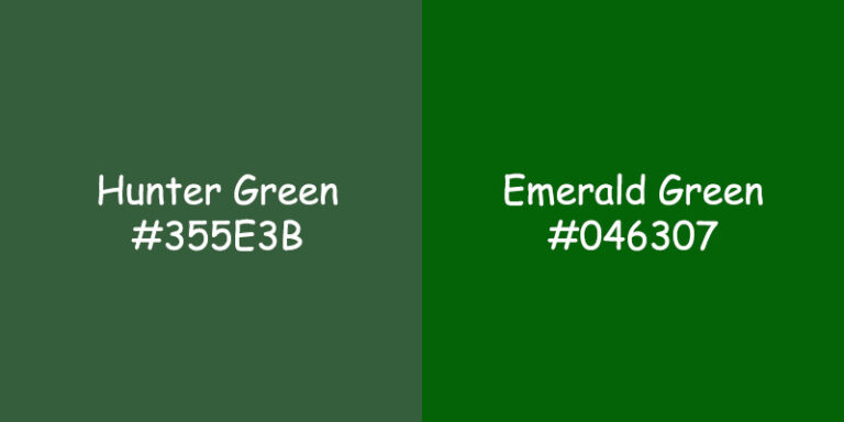 Hunter Green vs Emerald Green: Comparing Colors for Fashion and Home Decor