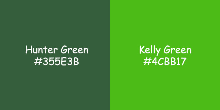 Hunter Green vs Kelly Green: Understanding the Differences