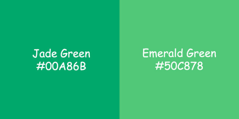 Jade Green vs Emerald Green: A Colorful Comparison