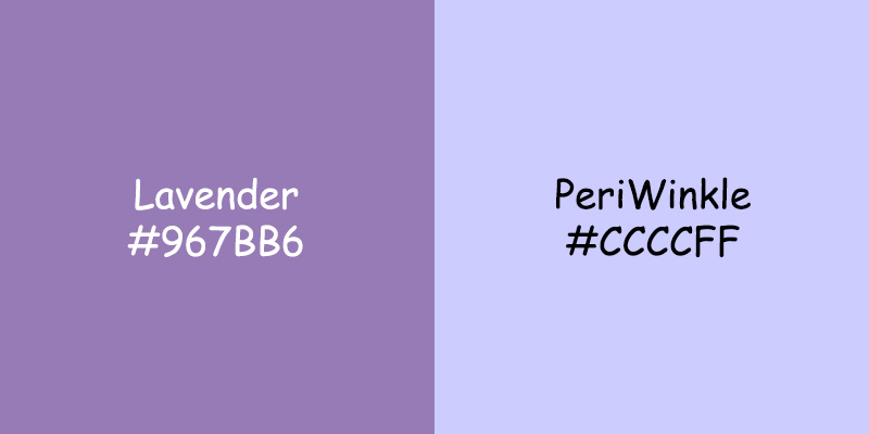 Lavender vs Periwinkle