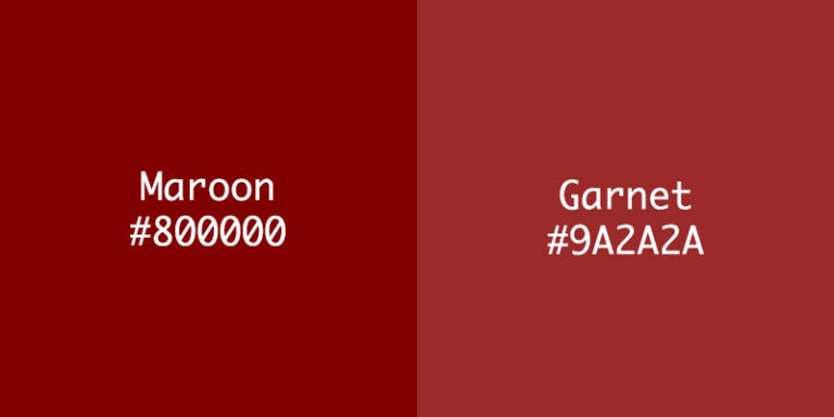 Maroon vs Garnet: Exploring the Differences in Color