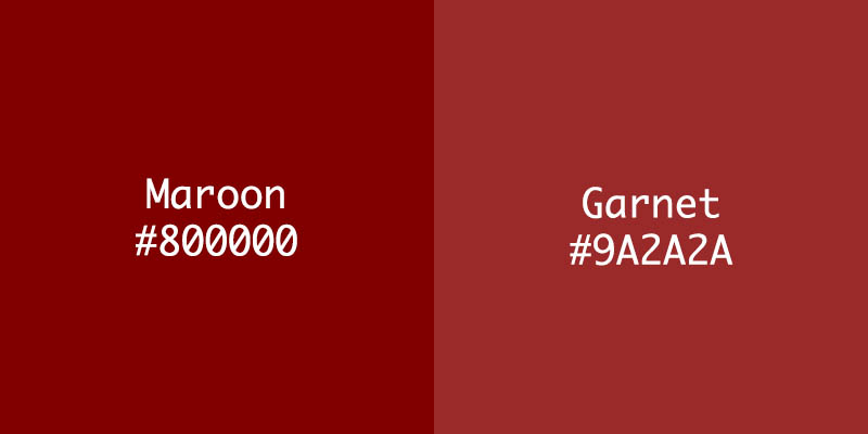 Maroon vs Garnet