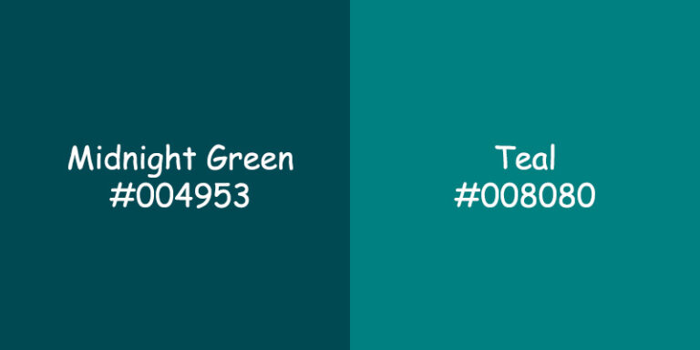 Midnight Green vs Teal: Comparing Colors, Impact, and Applications