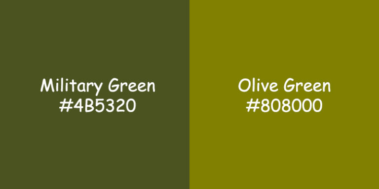 Discover the Differences: Military Green vs Olive Green Color