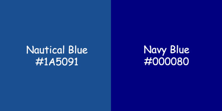 Nautical Blue vs Navy Blue: Exploring Color Differences
