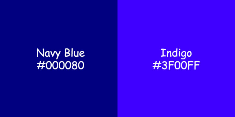 Navy Blue vs Indigo Color: Understanding Their Versatility