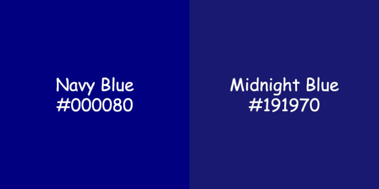 Navy Blue vs Midnight Blue: Understanding the Differences