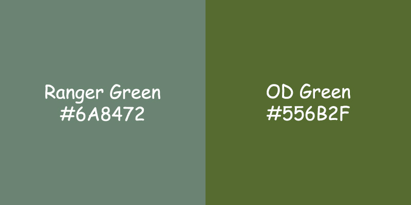 Ranger Green vs OD Green