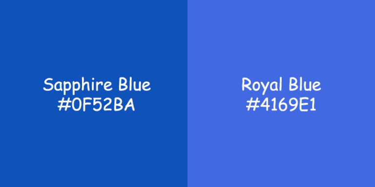 Sapphire Blue vs. Royal Blue: Choosing the Perfect Color