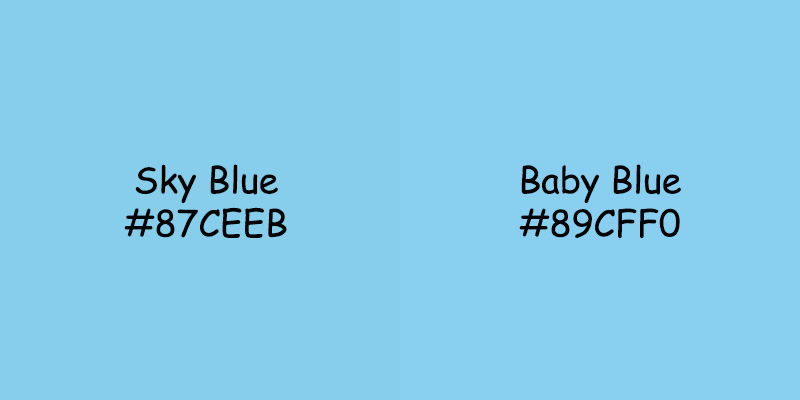 Sky Blue vs Baby Blue