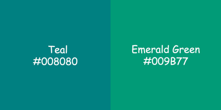 Teal vs Emerald Green Color – Exploring the Captivating Colors