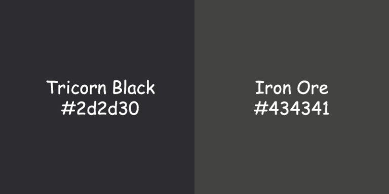 Tricorn Black vs Iron Ore Color: A Comparison for Stylish Interiors