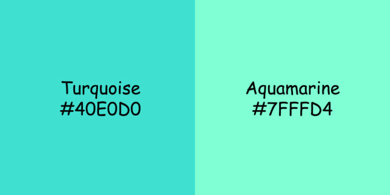 Turquoise vs Aquamarine: Exploring the Color Differences
