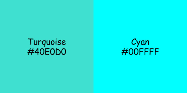Cyan vs Turquoise Color: Use Cases in Design and Fashion