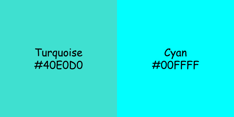 Aqua vs Cyan Color: Unraveling the Differences - xplorecolor