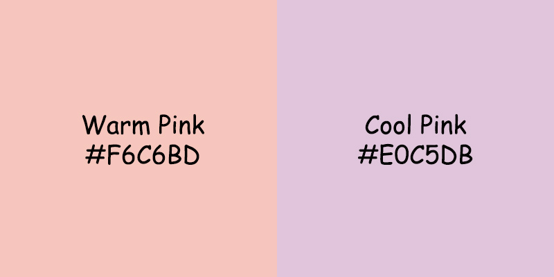 Warm Pink vs Cool Pink