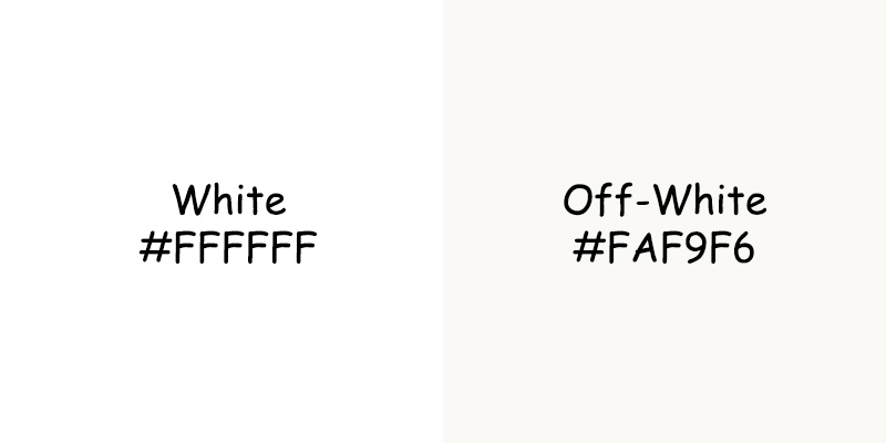 White vs Off White Color