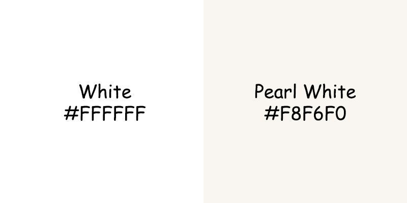 White vs Pearl White