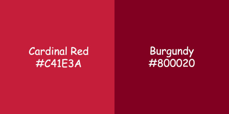 Cardinal Red vs Burgundy: Understanding the Similarities and Differences