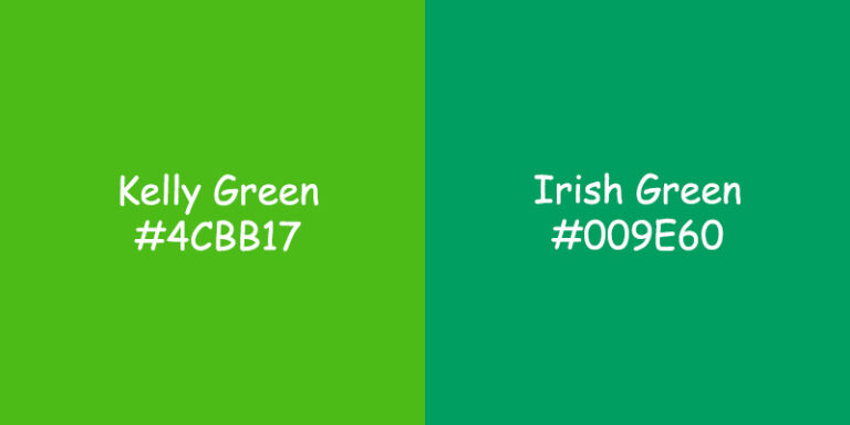 Kelly Green vs Irish Green: Exploring the Color Differences