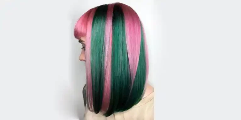 Pink And Green Hair Dye Make