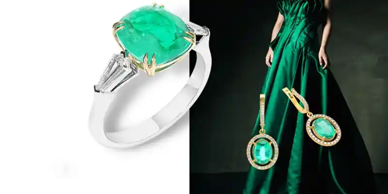 What Color Jewelry Goes With Green Dress