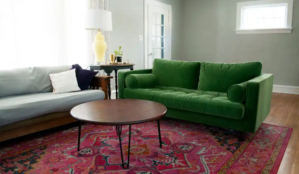 Rug Colors for a Green Couch